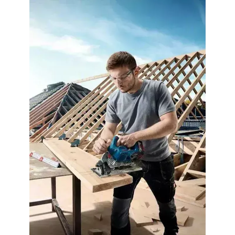 Bosch GKS 185-LI 16,5 cm juoda, mėlyna, pilka 5000 aps./min.
