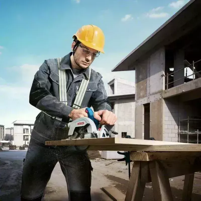 Bosch GKS 185-LI 16,5 cm juoda, mėlyna, pilka 5000 aps./min.