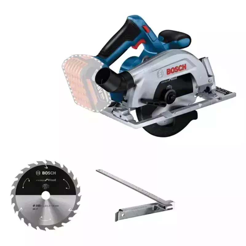 Bosch GKS 185-LI 16,5 cm juoda, mėlyna, pilka 5000 aps./min.