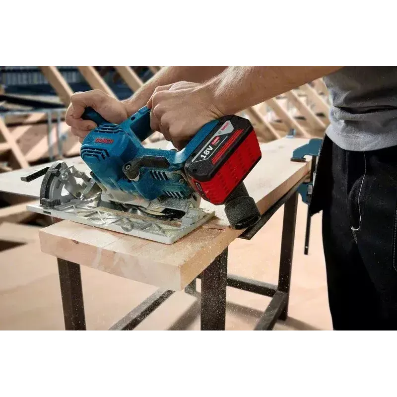 Bosch GKS 185-LI 16,5 cm juoda, mėlyna, pilka 5000 aps./min.