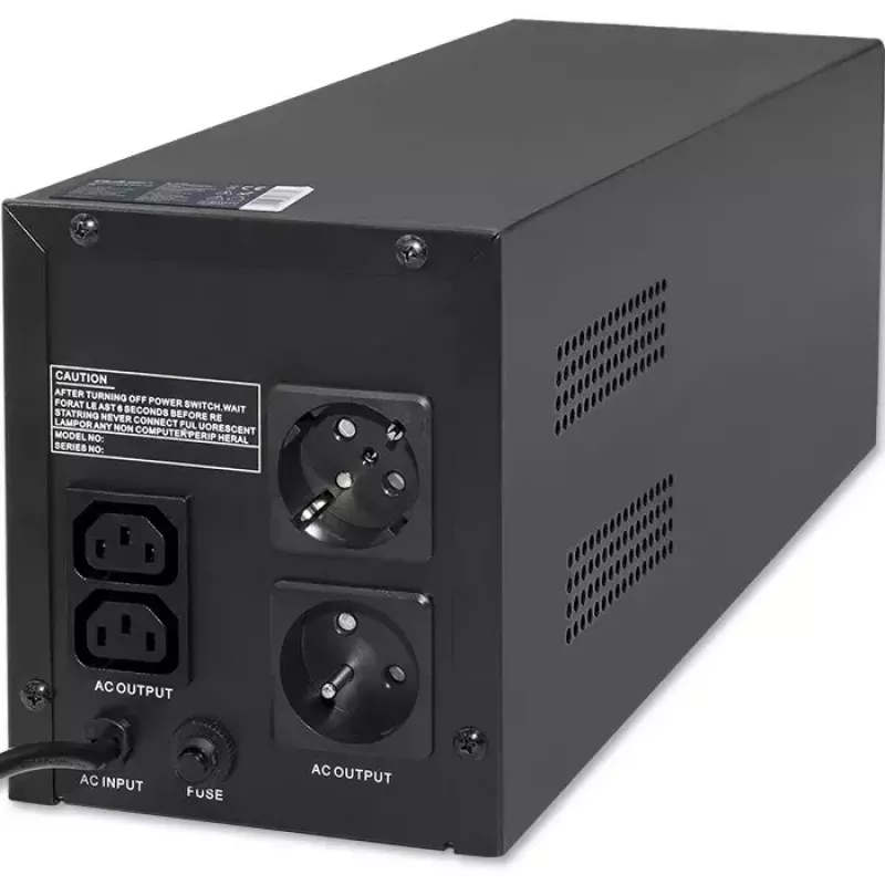 Qoltec UPS 53776 Line-Interactive 1,5 kVA 900 W 4 kintamosios srovės lizdų