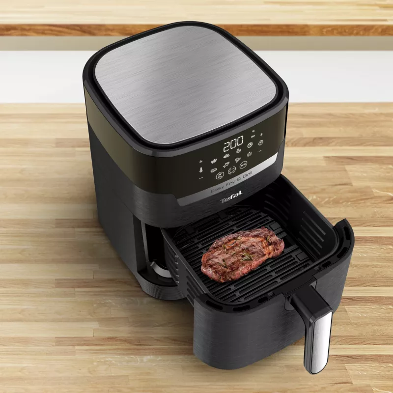 Tefal Easy Fry & Grill EY5058 Single 4.2 L atskirai stovintis 1550 W karšto oro gruzdintuvė Juoda