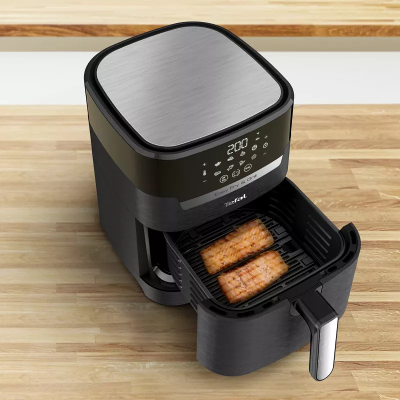Tefal Easy Fry & Grill EY5058 Single 4.2 L atskirai stovintis 1550 W karšto oro gruzdintuvė Juoda