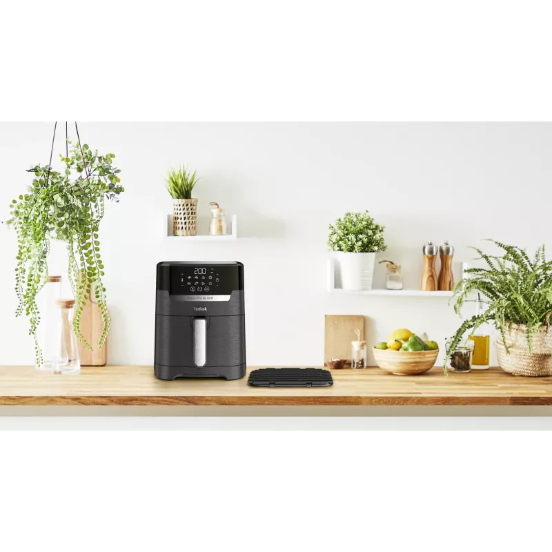 Tefal Easy Fry & Grill EY5058 Single 4.2 L atskirai stovintis 1550 W karšto oro gruzdintuvė Juoda