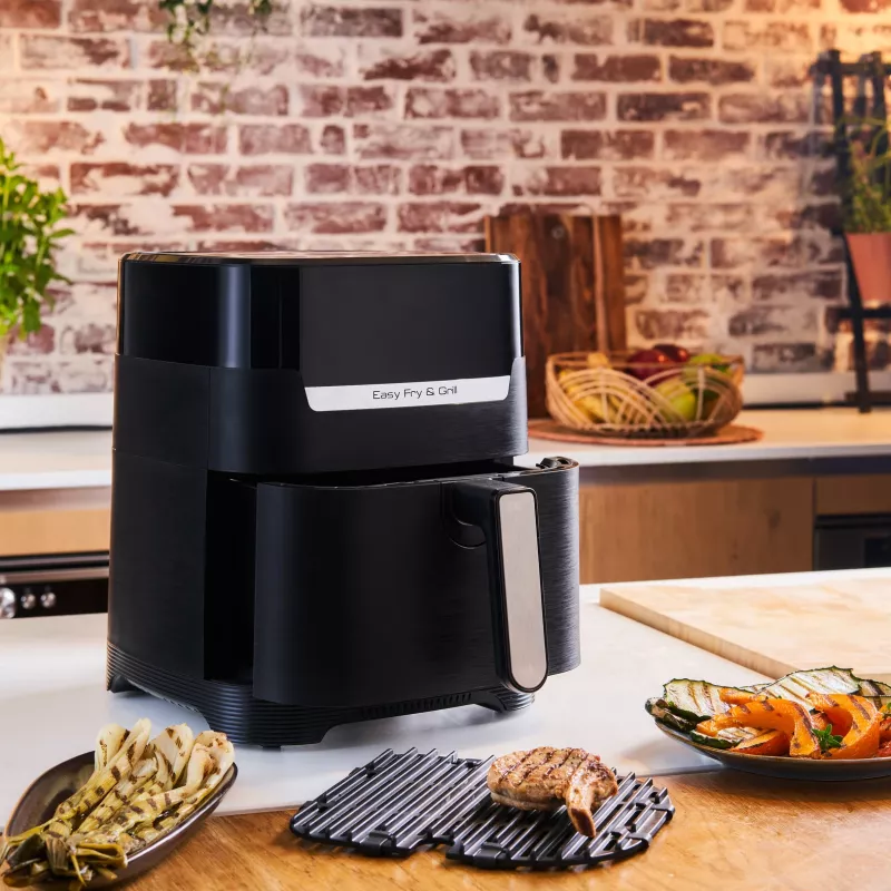 Tefal Easy Fry & Grill EY5058 Single 4.2 L atskirai stovintis 1550 W karšto oro gruzdintuvė Juoda