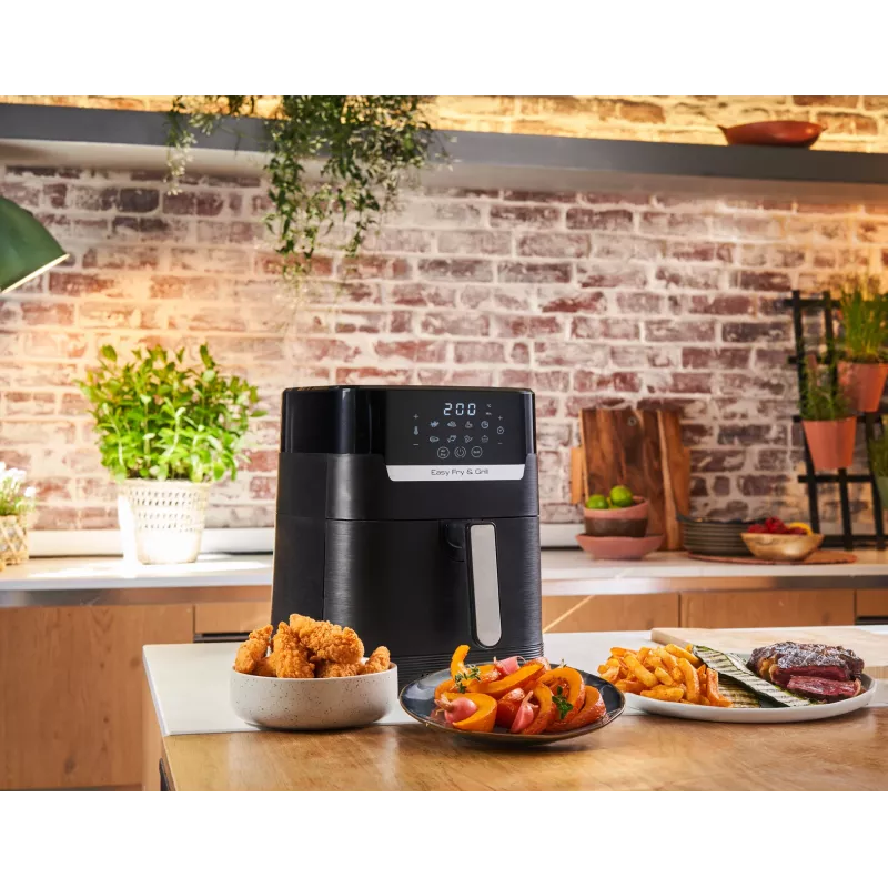 Tefal Easy Fry & Grill EY5058 Single 4.2 L atskirai stovintis 1550 W karšto oro gruzdintuvė Juoda
