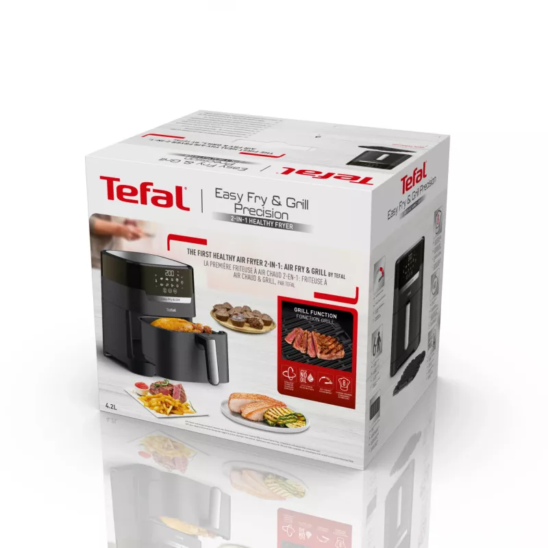 Tefal Easy Fry & Grill EY5058 Single 4.2 L atskirai stovintis 1550 W karšto oro gruzdintuvė Juoda