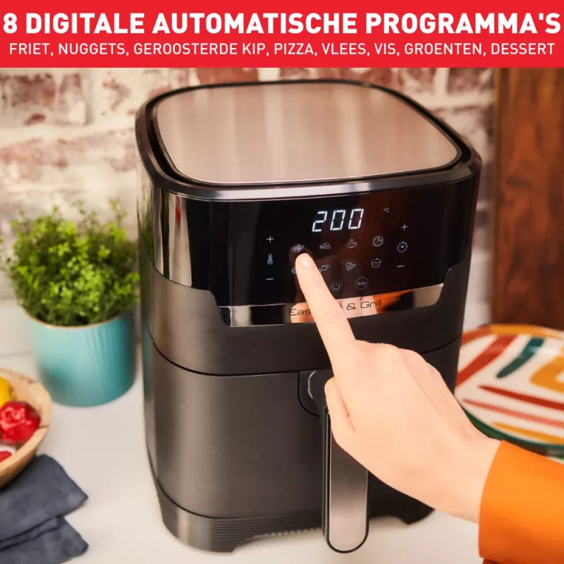 Tefal Easy Fry & Grill EY5058 Single 4.2 L atskirai stovintis 1550 W karšto oro gruzdintuvė Juoda