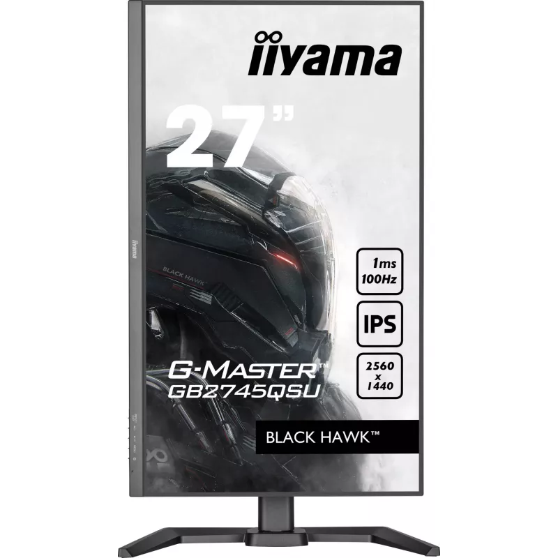 iiyama G-MASTER GB2745QSU-B2 kompiuterio monitorius 68,6 cm (27 colių) 2560 x 1440 pikselių Wide Quad HD LED juodas