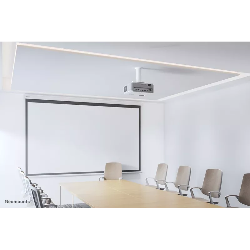 Neomounts BEAMER-C80WHITE projektoriaus lubinis laikiklis - aukštis 13-20 cm - pilnai judinamas