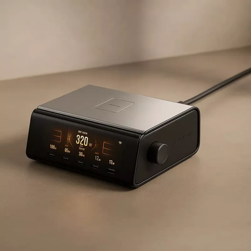 Įkroviklis EcoFlow EF-STATION320W-EU stalinis įkroviklis 320W nešiojamiems įrenginiams