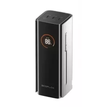 Išorinė baterija EcoFlow RAPID Pro 20000 mAh ličio 230W, 3× USB-C, juoda