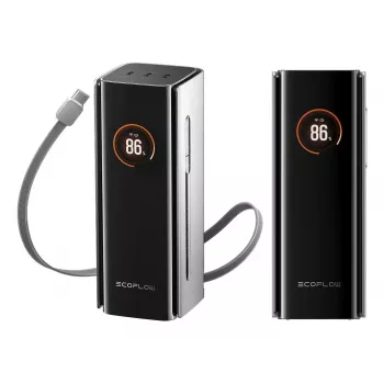 Išorinė baterija EcoFlow RAPID Pro 20000 mAh ličio 230W, 3× USB-C, juoda