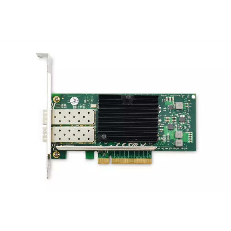 DIGITUS SFP 2 prievadų 10G PC/Expresscard Intel JL82599ES ChIPSet optiniams ir variniams moduliams