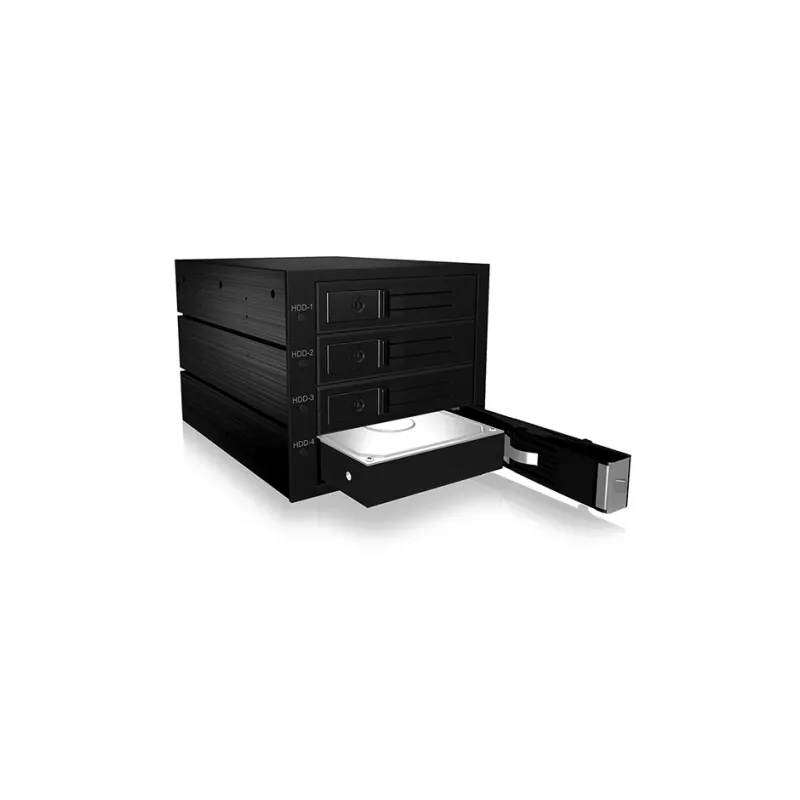 ICY BOX IB-564SAS-12G disko masyvas Juoda