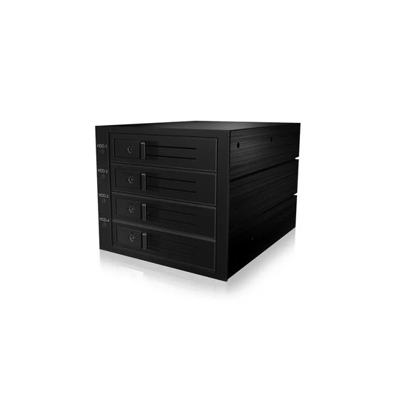ICY BOX IB-564SAS-12G disko masyvas Juoda