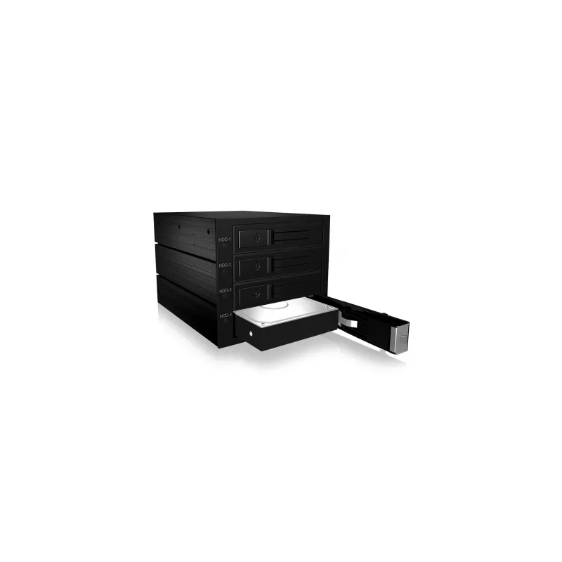 ICY BOX IB-564SAS-12G disko masyvas Juoda