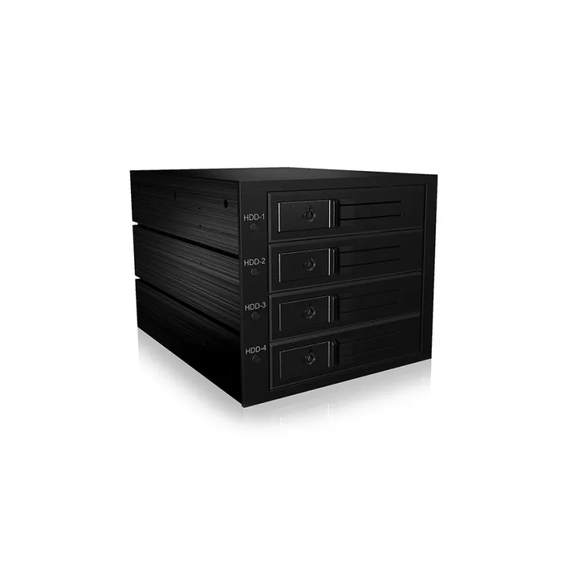 ICY BOX IB-564SAS-12G disko masyvas Juoda