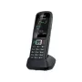 DECT ragelis Auerswald COMfortel M-730 — belaidis stalinis telefonas, 2,4 colio ekranas, laisvų rankų įranga, skambintojo ID, SMS, juodas