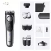 Braun BeardTrimmer 9 BT9560 barzdaskutė Baterija 52 2 cm Drėgnam ir sausam naudojimui Juoda, Sidabrinė