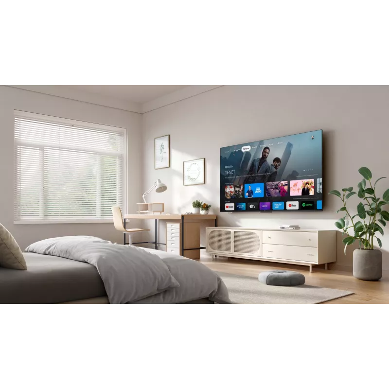 TCL 55P69K TV 139,7 cm (55 coliai) 4K Ultra HD išmanusis televizorius Wi-Fi juodos spalvos