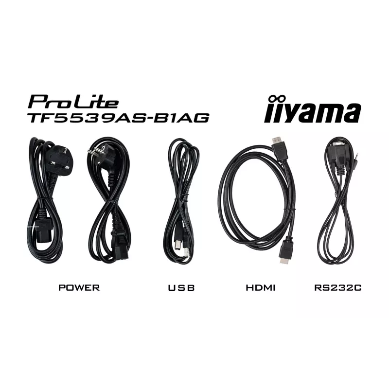 iiyama TF5539AS-B1AG Skelbimų ekranas Kiosko dizainas 138,7 cm (54,6 col.) LED 435 cd/m² 4K Ultra HD Juoda Liečiamasis ekranas Integruotas procesorius Android 11 24/7