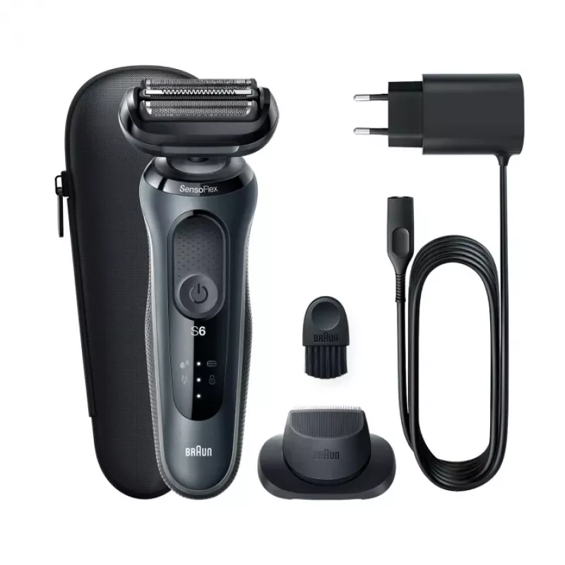 Braun Series 6 61-N1200s Folijinis skutimosi peiliukas Trimeris Juoda