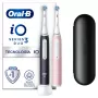 „Oral-B iO3 Duo“ suaugusiųjų vibracinis dantų šepetėlis, juodas, rožinis, baltas