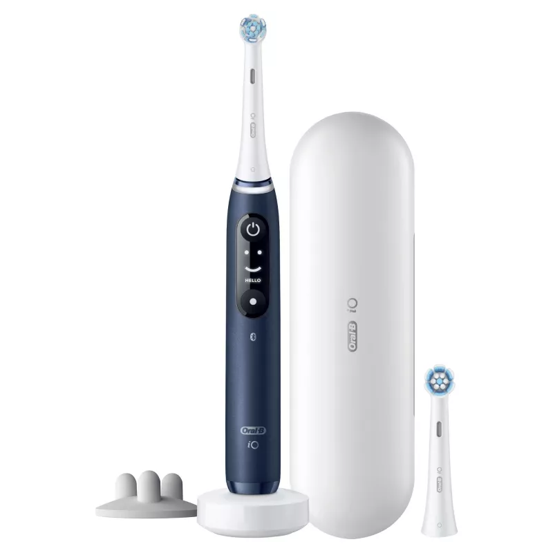 Oral-B iO 7S suaugusiems osciliuojantis dantų šepetėlis mėlynas, baltas