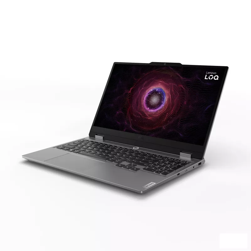 Nešiojamas kompiuteris „Lenovo LOQ 15ARP9“ — 15,6 colio FHD 144 Hz, AMD Ryzen 5 7235HS, 16 GB DDR5, 512 GB NVMe SSD, NVIDIA GeForce RTX 4050, pilka spalva