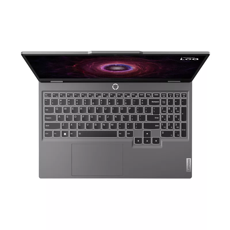 Nešiojamas kompiuteris „Lenovo LOQ 15ARP9“ — 15,6 colio FHD 144 Hz, AMD Ryzen 5 7235HS, 16 GB DDR5, 512 GB NVMe SSD, NVIDIA GeForce RTX 4050, pilka spalva