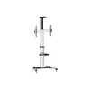 Equip 650602 LFD ekrano vežimėlis 37–70 colių (94–177,8 cm), pasukimas 90°, maks. VESA 600 x 400 mm, 50 kg, aliuminis, juodas, baltas