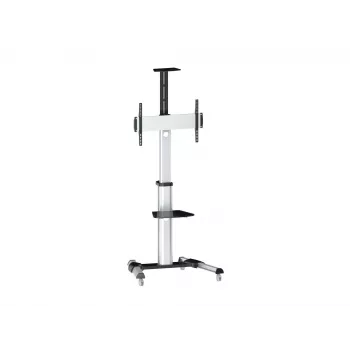 Equip 650602 37-70“ 90° pasukamas vieno ekrano LFD vežimėlis, 50 kg, 94 cm (37 col.), 177,8 cm (70 col.), 200 x 200 mm, 600 x 400 mm, -12 - 5°