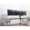 “Equip” 17 inch-27 inch trigubas monitorių stalinis tvirtinimo laikiklis, spaustuvas, 21 kg, 75 x 75 mm, 100 x 100 mm, aukščio reguliavimas, juoda”