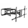 Equip 37 colių–90 colių pakreipiamas/sukamas TV sieninis laikiklis, 200 x 200 mm, 816 x 410 mm, -15 - 5°, -60 - 60°, plienas, juodas