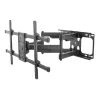 Equip 37 colių–90 colių pakreipiamas/sukamas TV sieninis laikiklis, 200 x 200 mm, 816 x 410 mm, -15 - 5°, -60 - 60°, plienas, juodas