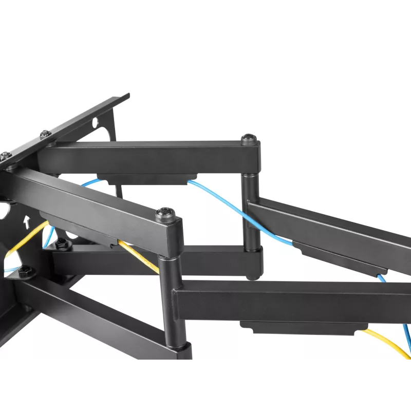 Equip 37 colių–90 colių pakreipiamas/sukamas TV sieninis laikiklis, 200 x 200 mm, 816 x 410 mm, -15 - 5°, -60 - 60°, plienas, juodas