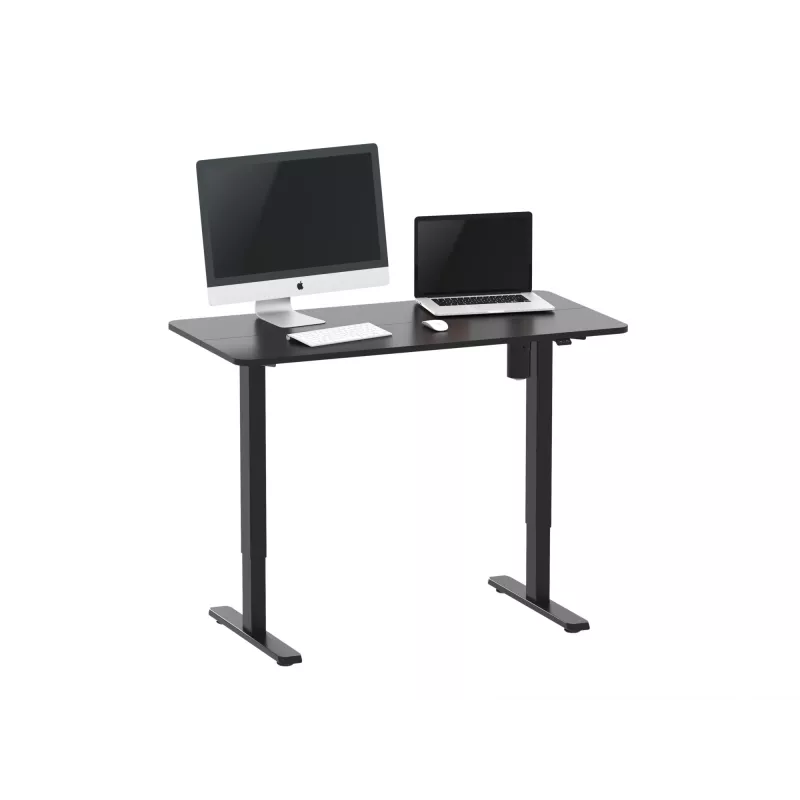 Elektrinis sėdimo-stovimo stalo rėmas Equip 650812, juodas, stačiakampis, plastikinis