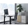Elektrinis sėdimo-stovimo stalo rėmas Equip 650812, juodas, stačiakampis, plastikinis