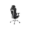 „Equip“ ergonomiška aukščiausios kokybės biuro kėdė su galvos atrama ir porankiais, mėlyna juoda