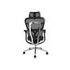 Equip Ergonominė Premium biuro kėdė su galvos atrama ir porankiais, juoda