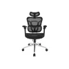 Equip Ergonominė Premium biuro kėdė su galvos atrama ir porankiais, juoda