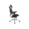 Equip Ergonominė Premium biuro kėdė su galvos atrama ir porankiais, juoda