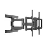 Equip 43 colių-100 colių pilno judėjimo televizoriaus tvirtinimo laikiklis, 200 x 200 mm, 800 x 400 mm, -10 - 5°, -60 - 60°, Plastikas, Nerūdijantis plienas, Juoda