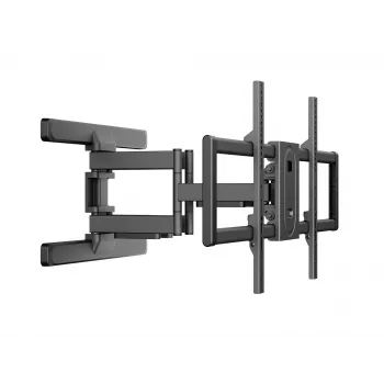 Equip 43 colių-100 colių pilno judėjimo televizoriaus tvirtinimo laikiklis, 200 x 200 mm, 800 x 400 mm, -10 - 5°, -60 - 60°, Plastikas, Nerūdijantis plienas, Juoda