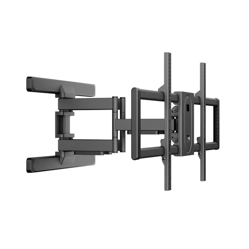 Equip 43 colių-100 colių pilno judėjimo televizoriaus tvirtinimo laikiklis, 200 x 200 mm, 800 x 400 mm, -10 - 5°, -60 - 60°, Plastikas, Nerūdijantis plienas, Juoda
