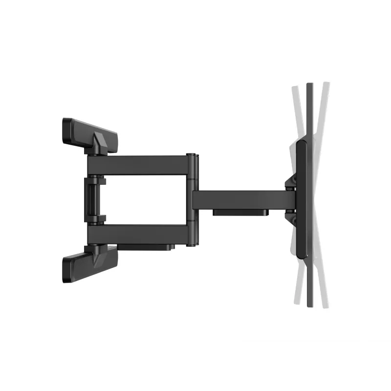 Equip 43 colių-100 colių pilno judėjimo televizoriaus tvirtinimo laikiklis, 200 x 200 mm, 800 x 400 mm, -10 - 5°, -60 - 60°, Plastikas, Nerūdijantis plienas, Juoda