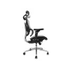 „Equip“ ergonominis aukščiausios kokybės biuro krėslas su galvos atrama ir porankiais, pilkas
