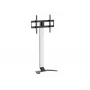 Grindų TV stovas/laikiklis EQUIP 650614 37–86 colių ekranams, iki 45 kg, VESA 100x100–600x400, aukštis 900–1100 mm, pakreipimas -10° iki 5°, sidabrinis
