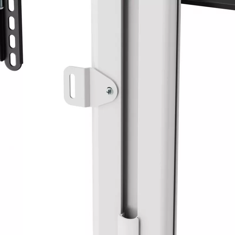 Grindų TV stovas/laikiklis EQUIP 650614 37–86 colių ekranams, iki 45 kg, VESA 100x100–600x400, aukštis 900–1100 mm, pakreipimas -10° iki 5°, sidabrinis